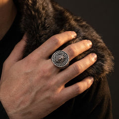 Chevalière Loup Viking