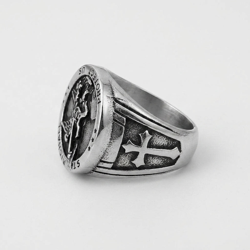 Chevalière Ange Saint Michel