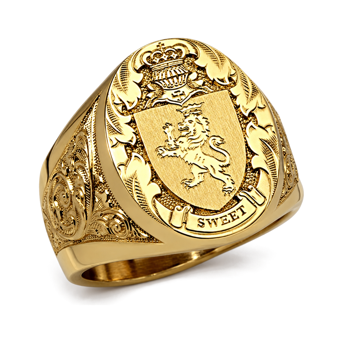 Chevalière Tête de Lion Ovale